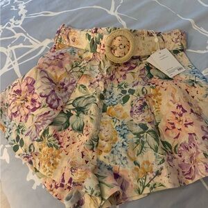 Zimmermann Floral High Waist Shorts - Multicolor